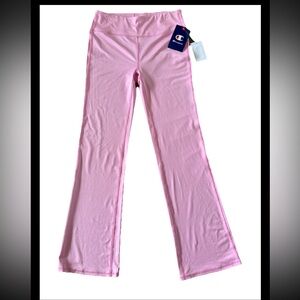 Girls CHAMPION Pink flare Leggings Size large 14 NWT